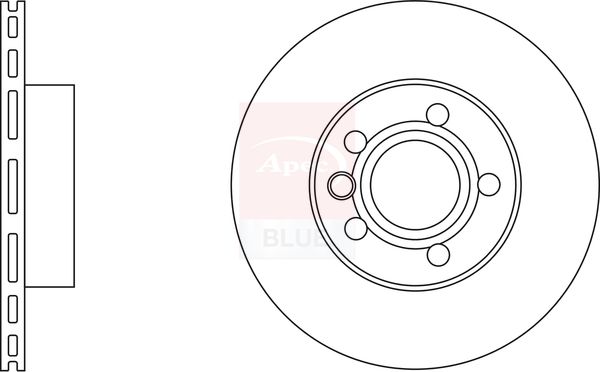 Apec Blue SDK6904 Brake Disc - 1