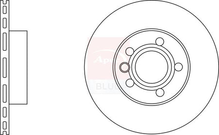 Apec Blue SDK6904 Brake Disc - 1