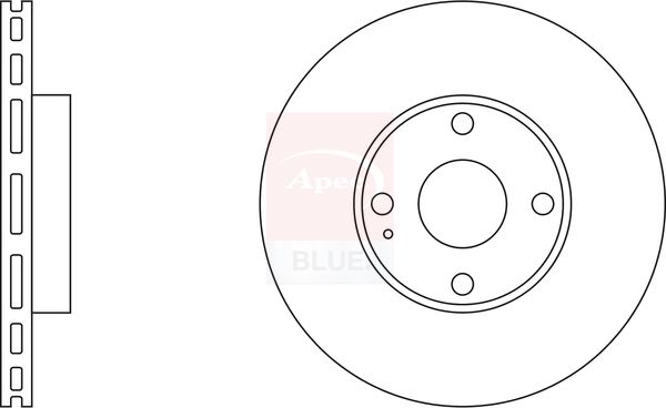 Apec Blue SDK6909 Brake Disc - 1