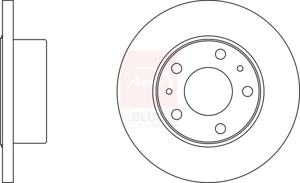 Apec Blue SDK6914 Brake Disc - 1