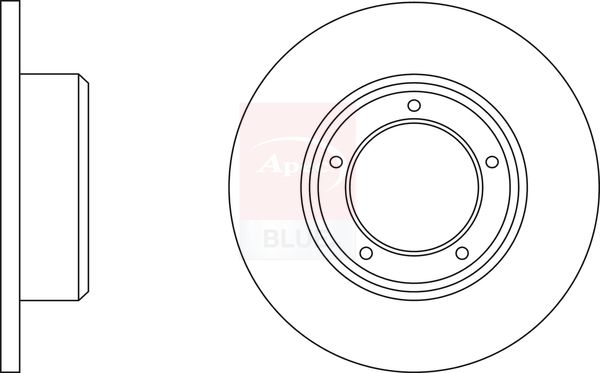 Apec Blue SDK6918 Brake Disc - 1