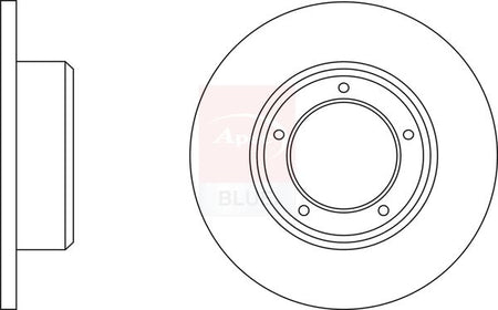 Apec Blue SDK6918 Brake Disc - 1