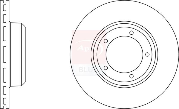 Apec Blue SDK6920 Brake Disc - 1