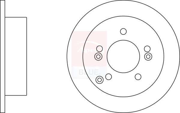 Apec Blue SDK6929 Brake Disc - 1
