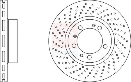 Apec Blue SDK6932 Brake Disc - 1