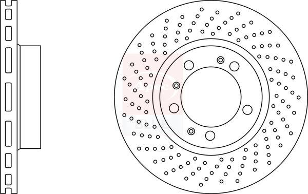 Apec Blue SDK6932 Brake Disc - 1
