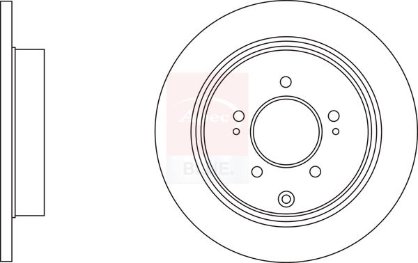Apec Blue SDK6935 Brake Disc - 1