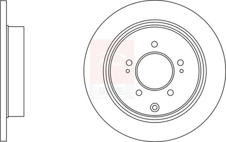 Apec Blue SDK6935 Brake Disc - 1