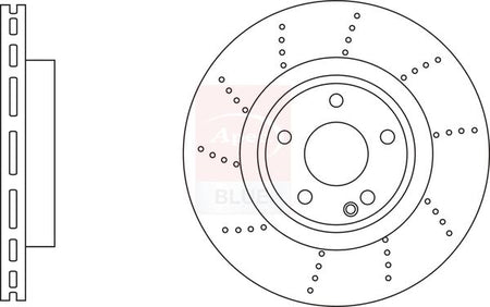 Apec Blue SDK6936 Brake Disc - 1