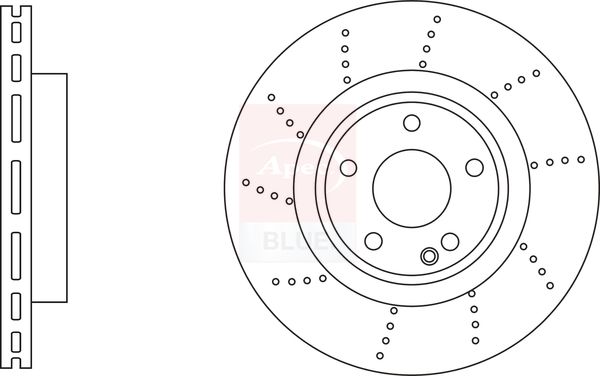 Apec Blue SDK6936 Brake Disc - 1