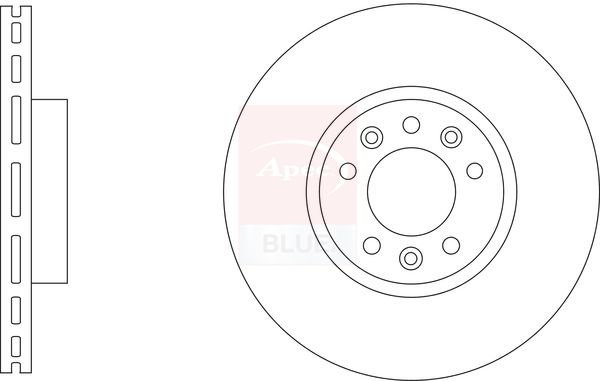 Apec Blue SDK6939 Brake Disc - 1