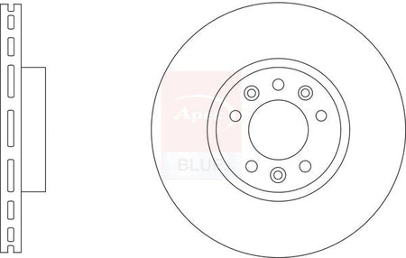 Apec Blue SDK6939 Brake Disc - 1