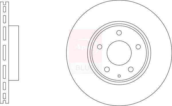 Apec Blue SDK6940 Brake Disc - 1