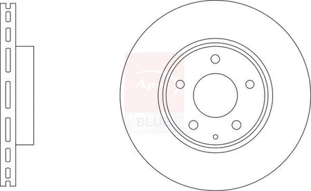 Apec Blue SDK6940 Brake Disc - 1