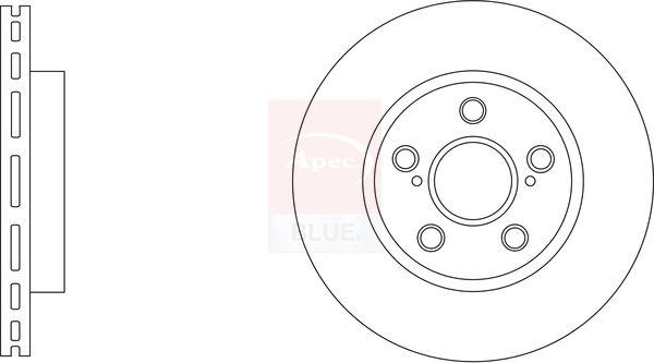 Apec Blue SDK6941 Brake Disc - 1