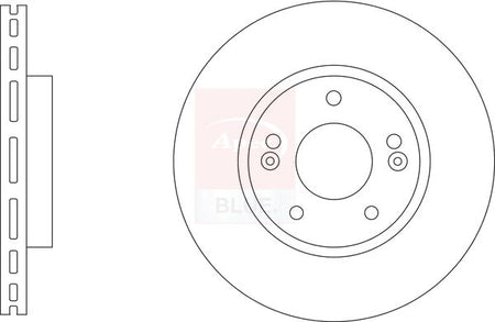 Apec Blue SDK6942 Brake Disc - 1