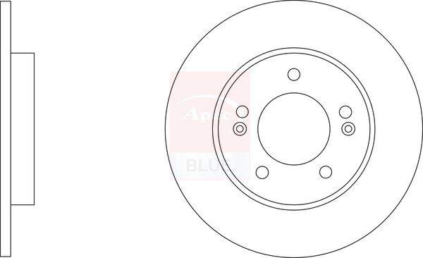 Apec Blue SDK6943 Brake Disc - 1