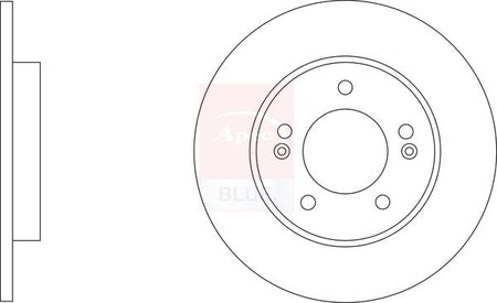 Apec Blue SDK6943 Brake Disc - 1