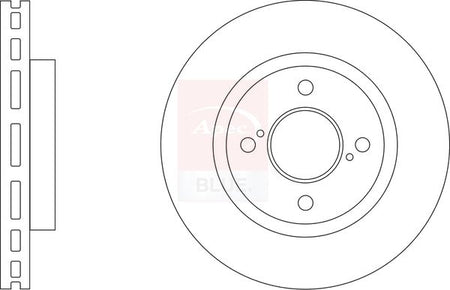 Apec Blue SDK6944 Brake Disc - 1