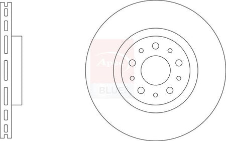 Apec Blue SDK6945 Brake Disc - 1