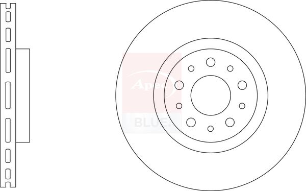 Apec Blue SDK6945 Brake Disc - 1