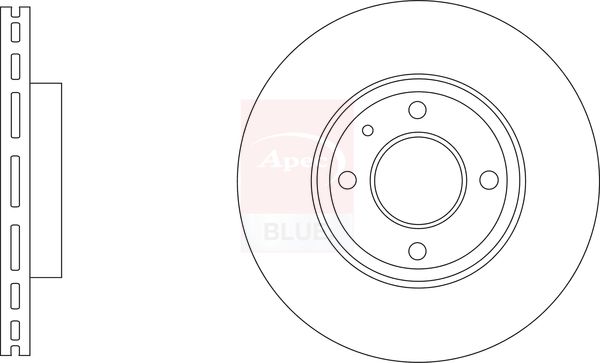 Apec Blue SDK6947 Brake Disc - 1