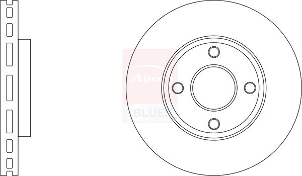 Apec Blue SDK6948 Brake Disc - 1