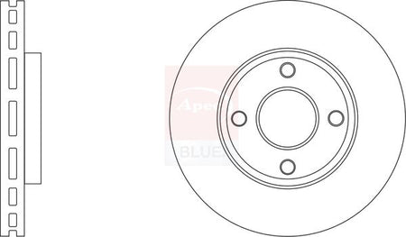 Apec Blue SDK6948 Brake Disc - 1