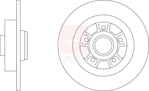 Apec Blue SDK6951 Brake Disc - 1