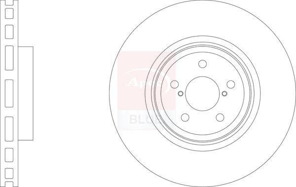 Apec Blue SDK6953 Brake Disc - 1