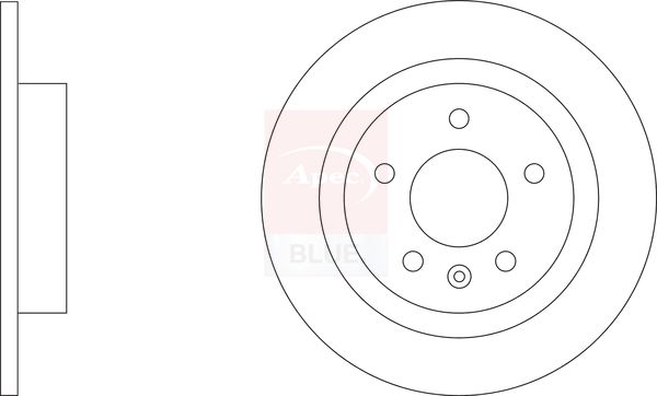 Apec Blue SDK6955 Brake Disc - 1
