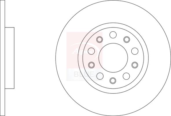 Apec Blue SDK6956 Brake Disc - 1