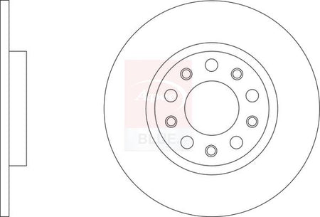 Apec Blue SDK6956 Brake Disc - 1
