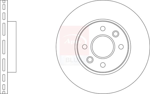 Apec Blue SDK6957 Brake Disc - 1