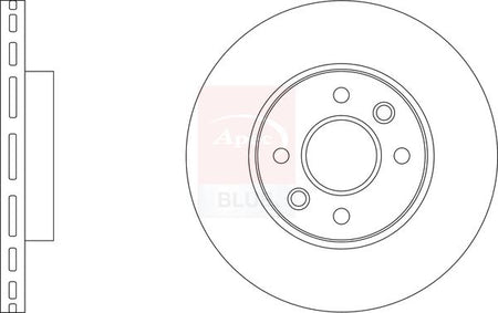 Apec Blue SDK6957 Brake Disc - 1