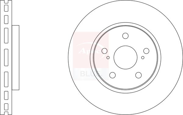 Apec Blue SDK6961 Brake Disc - 1