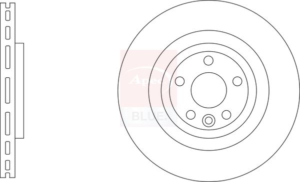 Apec Blue SDK6962 Brake Disc - 1
