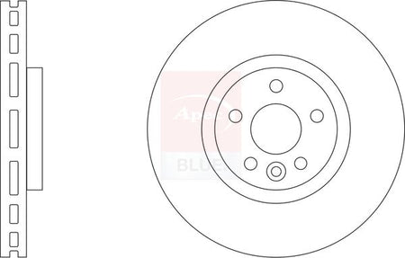 Apec Blue SDK6963 Brake Disc - 1
