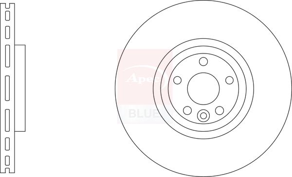 Apec Blue SDK6964 Brake Disc - 1