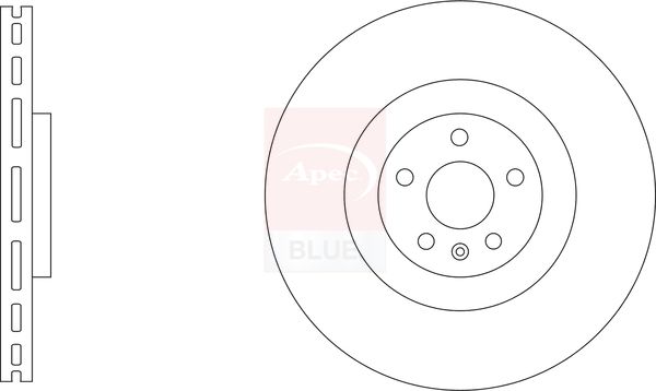 Apec Blue SDK6967 Brake Disc - 1