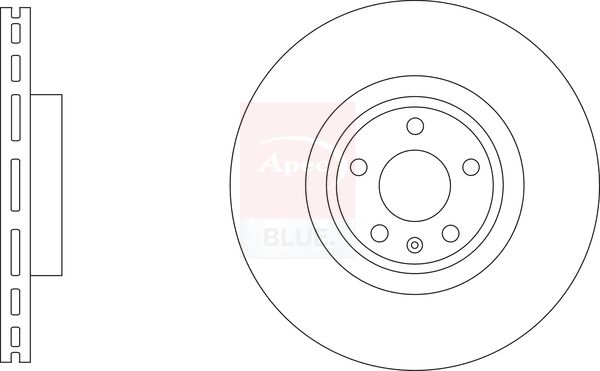 Apec Blue SDK6973 Brake Disc - 1