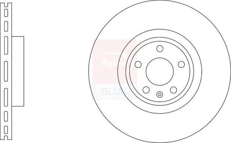 Apec Blue SDK6973 Brake Disc - 1
