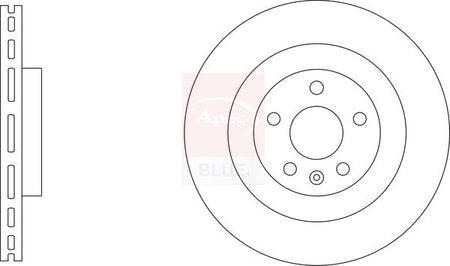 Apec Blue SDK6975 Brake Disc - 1