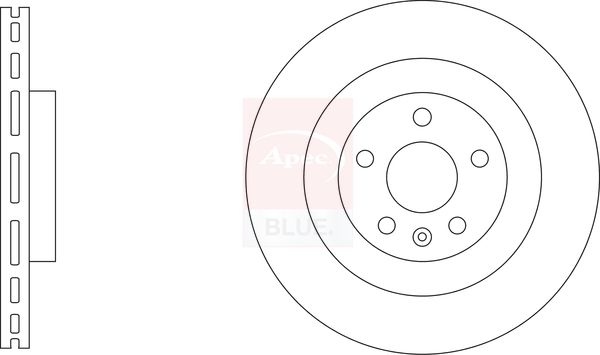 Apec Blue SDK6975 Brake Disc - 1