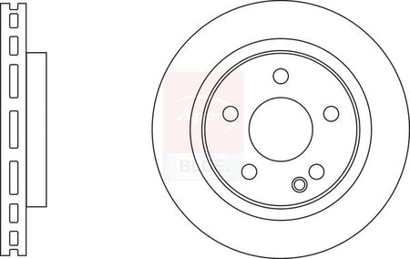 Apec Blue SDK6976 Brake Disc - 1