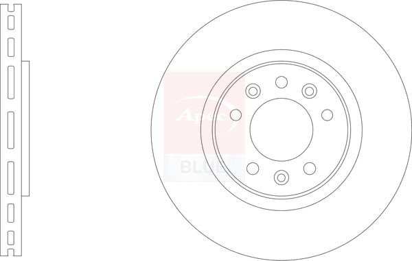 Apec Blue SDK6981 Brake Disc - 1