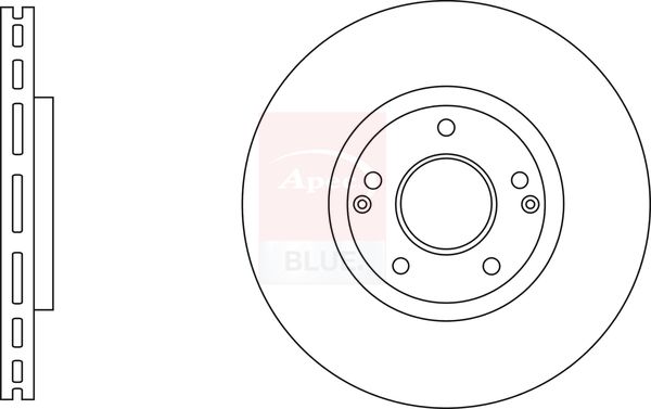 Apec Blue SDK6989 Brake Disc - 1