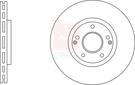 Apec Blue SDK6989 Brake Disc - 1
