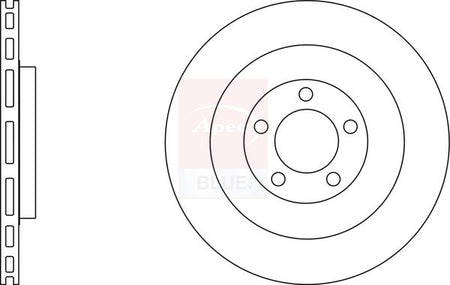 Apec Blue SDK6991 Brake Disc - 1