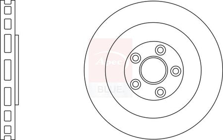 Apec Blue SDK6992 Brake Disc - 1
